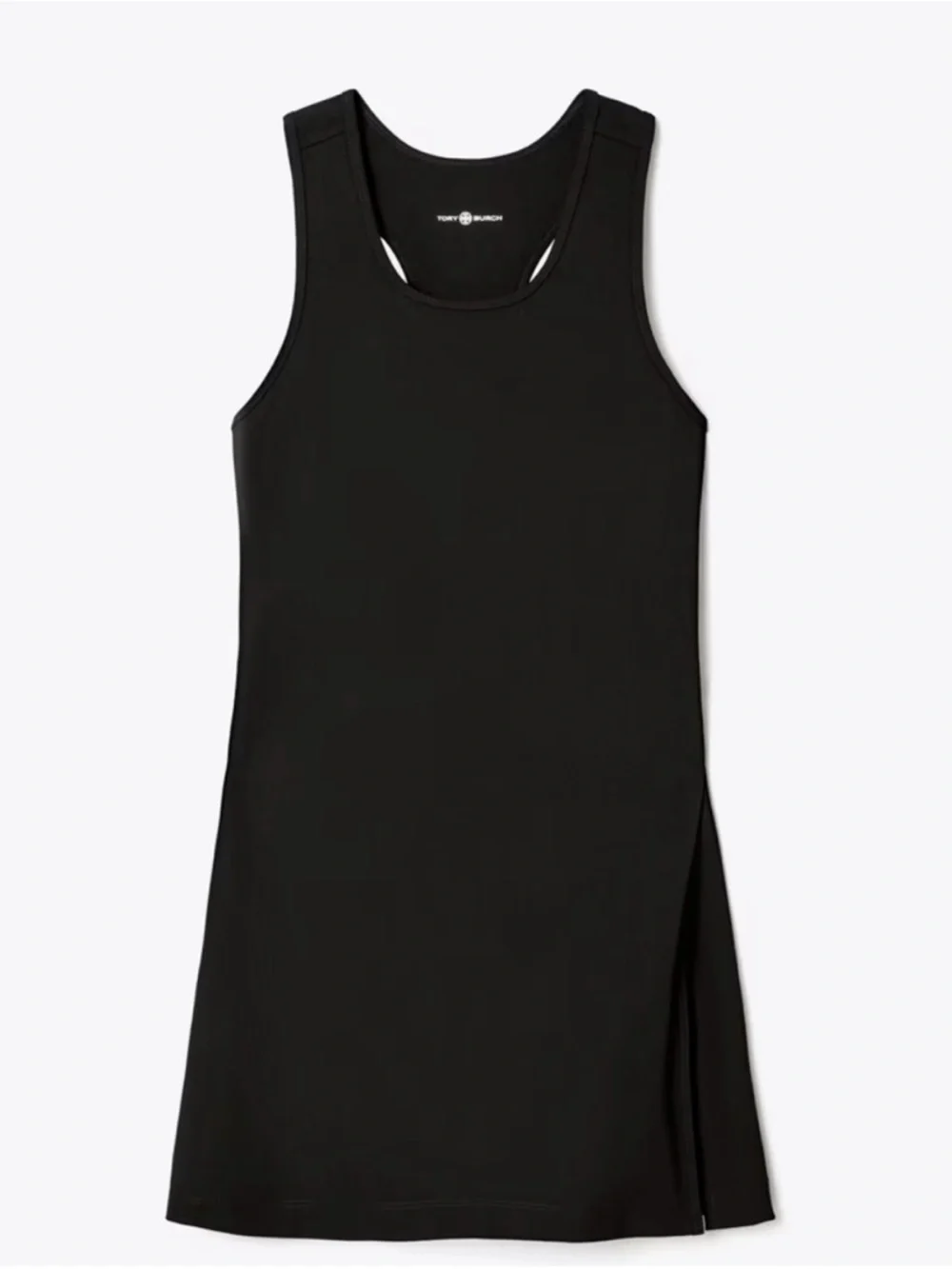 Tory Burch Tennis Dress Side-Slit Mini Active in Black